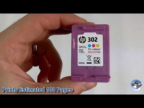 Inside HP 302 Tri-Colour Setup Ink Cartridge