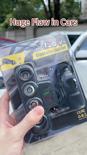 Socket Adapter Fast charging(4 in 1) 120w 😱12v-24v Boleh Gina NI!!!!🤓😁😍Geng Lori Wajib Kena Guna NI！！#socketadapter #socketempatlubang #socketadapter120w #fastcharging #carparts
