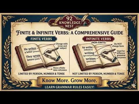 FINITE VERB VS INFINITE VERB||92 KNOWLEDGE NEST BY RIZWAN AHMED