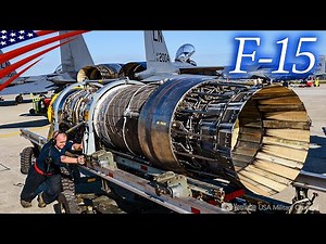 Maintaining the Powerful 200,000 Horsepower F-15 Engines - Removal, Install, etc.