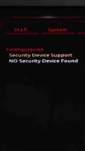 ✅ Cómo activar el TPM 2.0 para instalar Windows 11 💻 en la BIOS #shorts #tpm #bios #windows11