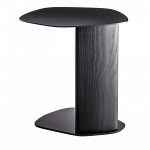 Keisho Modern Black Ash Wood Side Table for Living Room