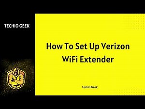 How To Set Up Verizon WiFi Extender
