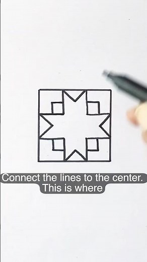 Easy 3D Geometric Illusion Drawing ✨