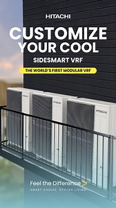 1.5K reactions · 54 shares | With Hitachi’s SideSmart VRF, no space is too small, and no corner is out of reach. As the world’s first slim modular VRF, it seamlessly blends into any environment, delivering powerful cooling and ultimate comfort—without the bulk. #Hitachi #HitachiPhilippines #FeelTheDifference | Hitachi Cooling & Heating Philippines | Facebook