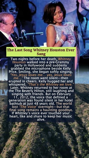 The Last Song Whitney Houston Ever Sang