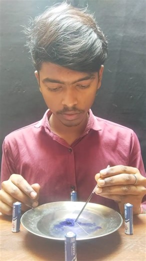 Ink Battery Water Experiment #diy_#fyp_#gems #shorts #youtubeshorts #trending #thanksforwatching