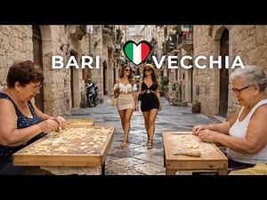 Bari Vecchia Walking Tour 🇮🇹 | Old Town Bari in 4K | Slow Travel Italy 4K