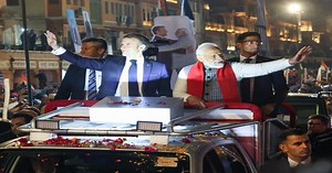 The Modi-Macron "Mon Ami" Moment In Jaipur Ahead Of R-Day