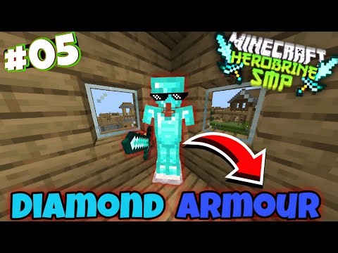 ME AND UJJWAL MAKE DIAMOND ARMOUR 🤯 IN HEROBRINE SMP 💯 SEASON 1 🥶 EP-5 🔥@ShamanGamerXYZ #minecraft 