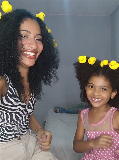 A Cute Dance with My Daughter and the Blue Duck