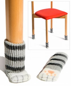 Cat Paw Chair Socks: Socks for the legs of your chairs