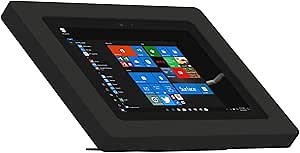 VidaMount Black Enclosure and Adjustable Tilt and Swivel Desk/Table Mount [Bundle] Compatible with Microsoft Surface Go, Go 2, Go 3 & Go 4