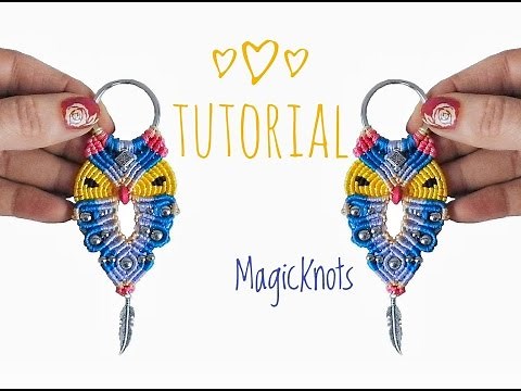 Macrame Owl KeyChain DIY - Easy macrame Owl Tutorial