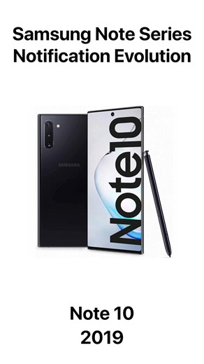 Samsung Note Series Notification Evolution #samsung
