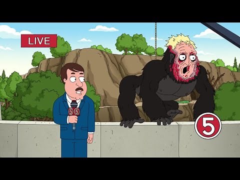 Family Guy - A gorilla sneaks out of the zoo