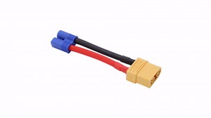 Female to Ec3 Male Cable, 12Awg Female to Ec3 Male Connector Adapter Line for Connecting Battery and Esc for Rc Car Model, Aircraft Model, Ship Model Modeling