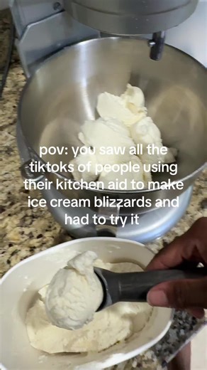 Dairy Queen has nothing on me now 🤪 #icecream #blizzard #sweettreats #kitchenaid #dairyqueen