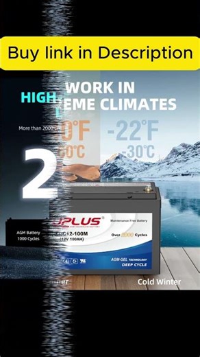 UPLUS 12V 100Ah Deep Cycle Battery