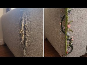 Couch Repair with Embroidery Tutorial