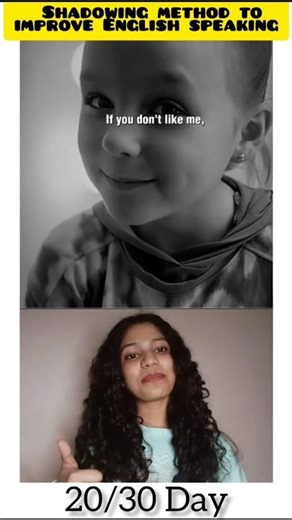 shadowing method to improve English speaking challenge 20/30Day #english