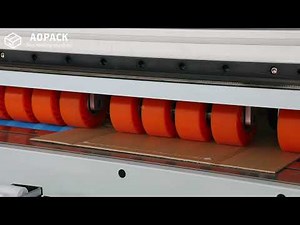 Inline Cold Gluing - Aopack BM1800-Mini Box Making Machine #boxmakingmachine