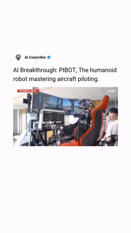 👨🏼‍✈️B737 & A320 Captain | Repost from @aicouncillor • PIBOT is an AI robot that can fly planes on its own. Researchers at KAIST developed PIBOT, a humanoid robot... | Instagram