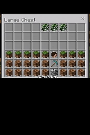 Minecraft in double chest 😲♥️Minecraft Elsa Gamer Op