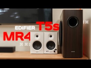 Идеальный Комплект 🔥 Студийные Динамики EDIFIER MR4 + Сабвуфер Edifier T5s активный 70 Вт