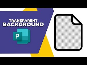 How to add transparent background in Publisher