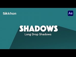 How to Create & Animate Long Drop Shadows in After Effects | Motion Graphics Tutorial | Sikkhon
