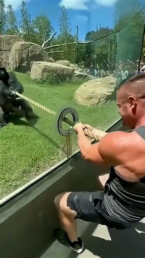 Monkey vs man TUG OF WAR #shortvideo #bajrangbali