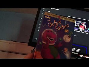 Barney in Outer Space VHS Tape Watches The THX Moo Can Logo