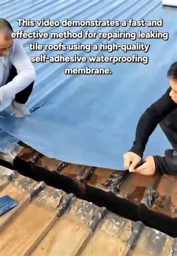 Revolutionary Way to Stop Roof Leaks: Self-Adhesive Waterproofing Membrane