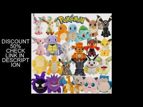 Pokemon Vulpix Yamper Litten Emolga Stuffed Doll Sylveon Gengar Charizard Plushies Dark Lightning Gr
