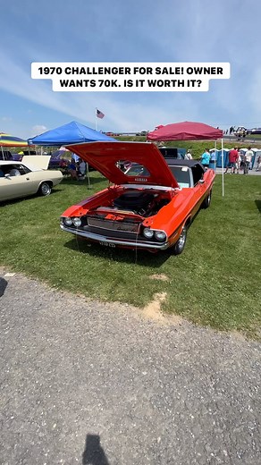 Rob Evans on Instagram: "70 Challenger FOR SALE! 70K takes it 😳 #cars #bobevansclassics #classics #classiccars #vintagecars #vintage #challenger #classicchallenger #moapr"