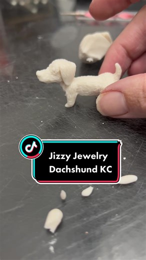 Custom Dachshund Keychain Made From Semen