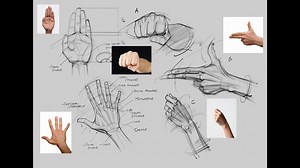 如何画手的技巧 josh black_哔哩哔哩_bilibili