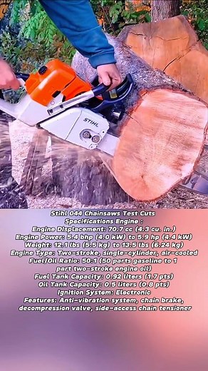 152K views · 833 reactions | Stihl 044 Chainsaws Test Cuts...
