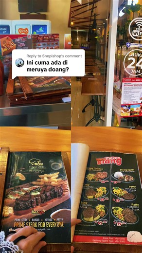 Outlet barapi nya 3 yaa gaess di rawa belong, Meruya, sama di Kreyo! Yuk rameinnnn #promomakanharian #promo #steak #barapi #daging