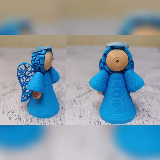 2.5K views · 34 reactions | Wings of paper, heart of art. This quilled 3D angel brings charm and elegance to your creations. Part 2 #fblifestyle #HandmadeArt #QuillingArt #CreativeCrafts #papercraft | Quilling Art by Glaiza | Facebook