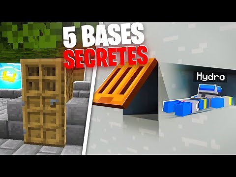 5 MAISONS CACHÉES dans MINECRAFT (Les meilleures cachettes)
