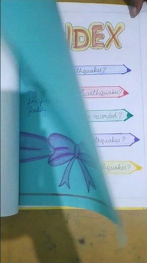 Natural Disaster project... || Social studies... #shorts #project #viral