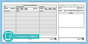 Tabel pentru planificarea remedială – Ciclul primar