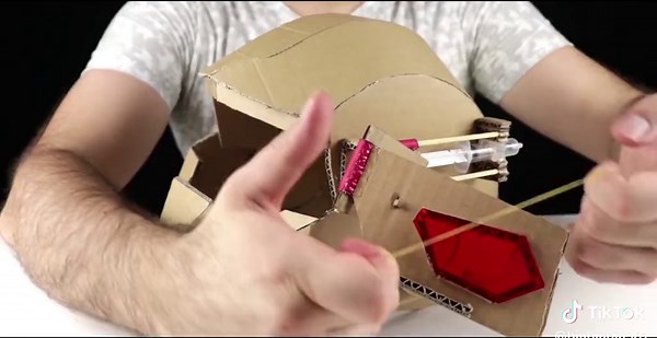 DIY Transformers Helmet from Cardboard - Handmade Craft Tutorial