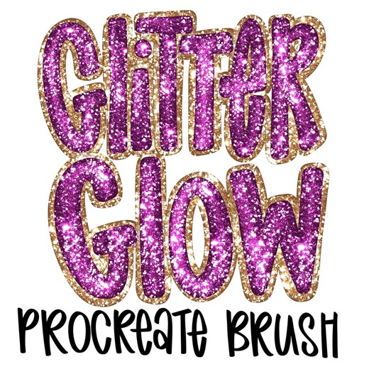 Glitter Glow Faux Glitter Procreate Brush, Glitter Texture Brush for Procreate, Sparkly Art Brush, Instant Download, iPad Art, Shiny Brush - Etsy