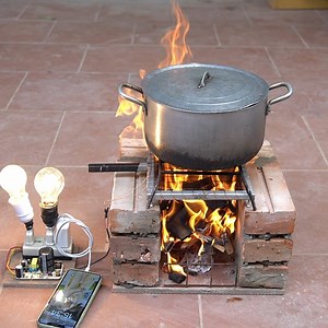 815K views · 5.2K reactions | Turn A Wood Stove Into A Mini Thermal Power Plant | Diy Garden World | Facebook