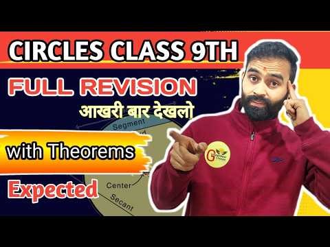 Circles Class 9 Full Chapter | NCERT Chapter 10 Geometry Theorems and solutions