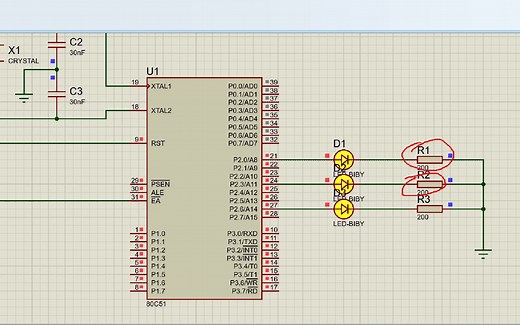 实践1：KeilC对Proteus仿真的单片机编程
