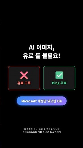 Bing 이미지 크리에이터로 무료 AI 이미지 생성 30초 시작법